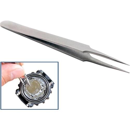1PC 16cm Precision Fine Pointed Tweezers High Precision Stainless Steel Clamps Lengthened Medical Nest Maintenanc Portable