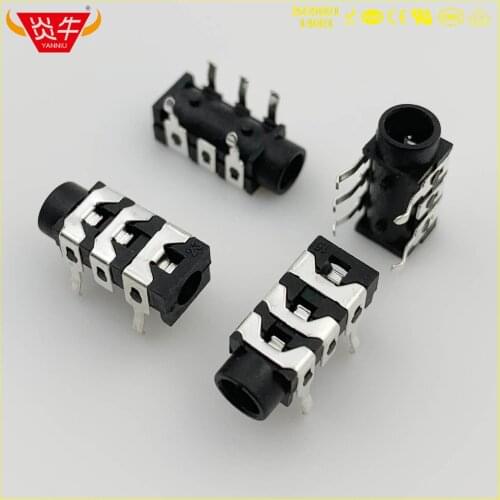 PJ313 5PIN DIP 3.5mm AUDIO SOCKET HEADPHONE CONNECTOR HEADPHONE SOCKET TWO CHANNEL PC PJ-313