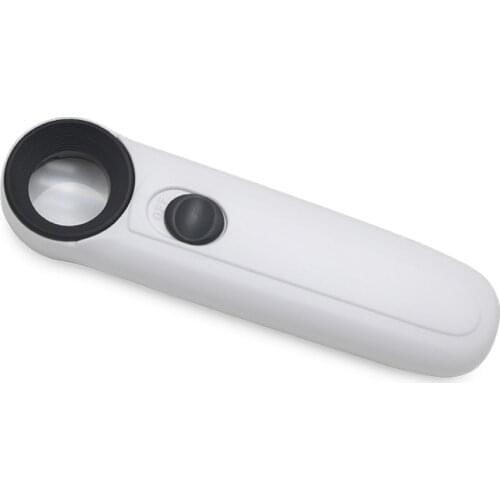 Handheld 40X Magnifying Magnifier Mini LED Acrylic lens Glass Jeweler Loupe Loop With 2 LED Light Jewelry Watch Repair Tool