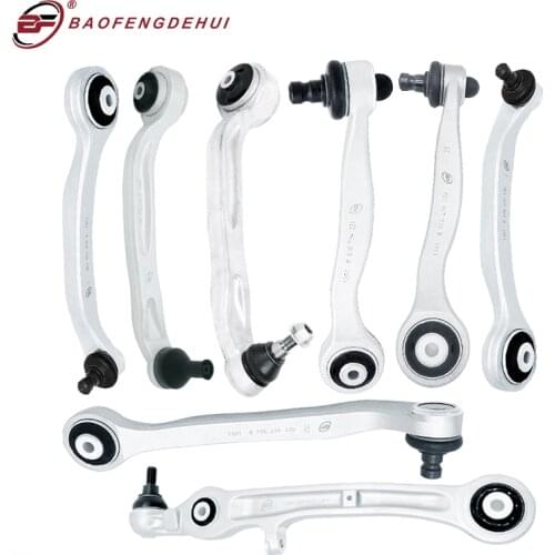 Car Front Rear Left Right Suspension Control Arm Wishbone Swing Arm Ball Joints Stabilizer Bar Link for Audi A6 C6 2005-2011