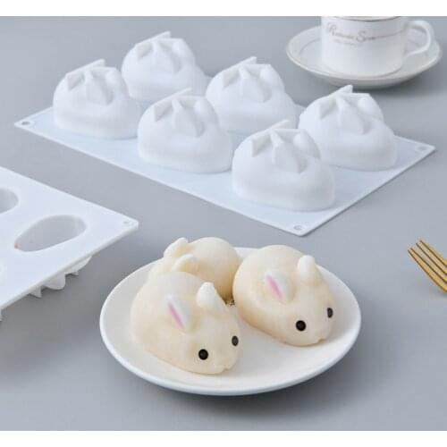 Silicone Molds for Baking Dessert Mousse New Cake Decorating Moulds Silicone 3D Bunny Rabbit Cake Molds