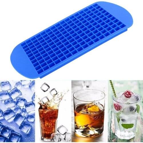 160 Cavity Silicone Bar Ice Cube Tray Mini Ice Cubes Small Square Mold Food Grade Silicone Ice Maker Kitchen Accessories
