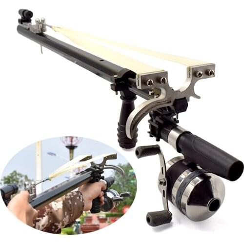 Hight Quality Powerful Outdoor Precision Shooting Slingshot Retractable Folding Slingshots with High Quality Latex Rubber Band