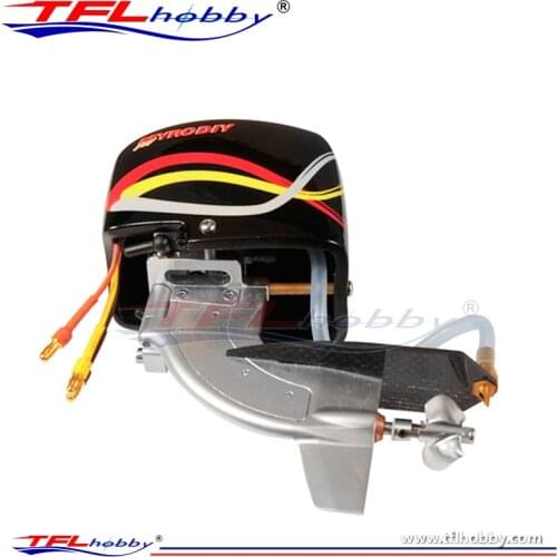 High-performance and high-power tail drive system assembly with steering function for RC boat