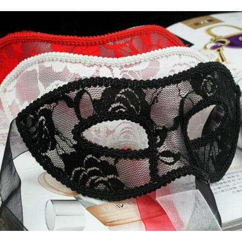 Women Sexy Lace Eye Mask Party Masks For Masquerade Halloween Venetian Costumes Red Black White