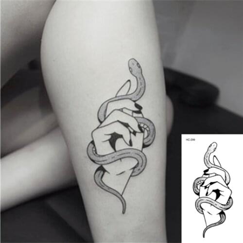 Animal Waterproof Temporary Tattoo Sticker Panda Snake Bunny Body Art Tatoo Women Men New Fake Taty Tatuaje Cute Small Tattoo