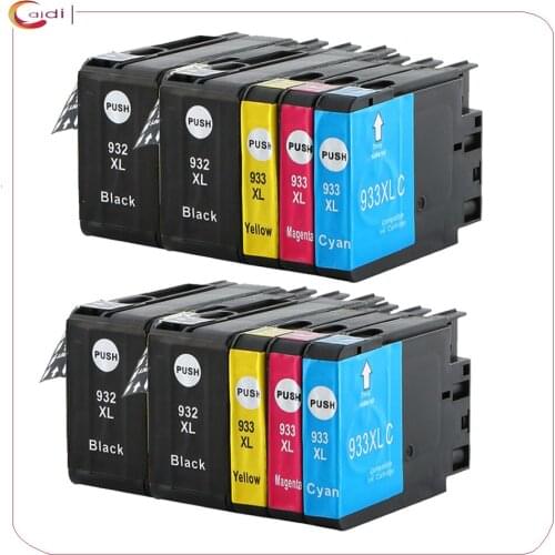10PK compatible for hp 932 933 XL 932XL Ink Cartridge for HP Officejet 6100 6600 6700 7110 7610 7612 printer
