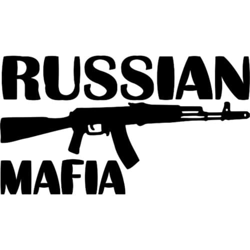 12*22cm Russian Mafia Funny Car Sticker And Decal Vinyl Auto Car Stickers For Bumper