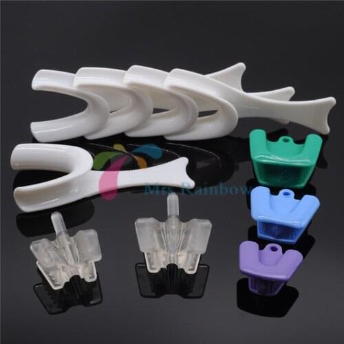 5/Pcs Dental Lab Oral Care Cheek Retractor Openner & 5/Pcs Mouth Prop Dentist Lab Supplies Tools