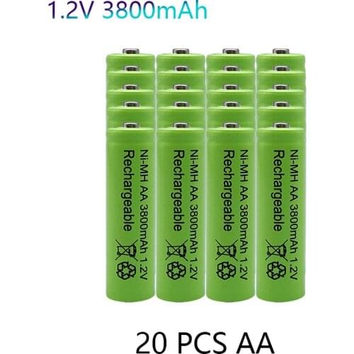 Brand new 1.2V 3800 MAH Ni MH AA rechargeable battery rechargeable Ni MH AA rechargeable toy microphone