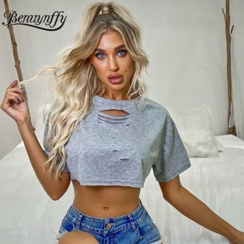 Benuynffy Women's Plain T-shirts