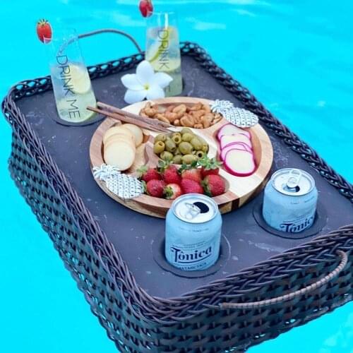 Freeshipping Rattan floating plate for Outdoor Rattan Sofa Hotel spa Swimming pool Outdoor