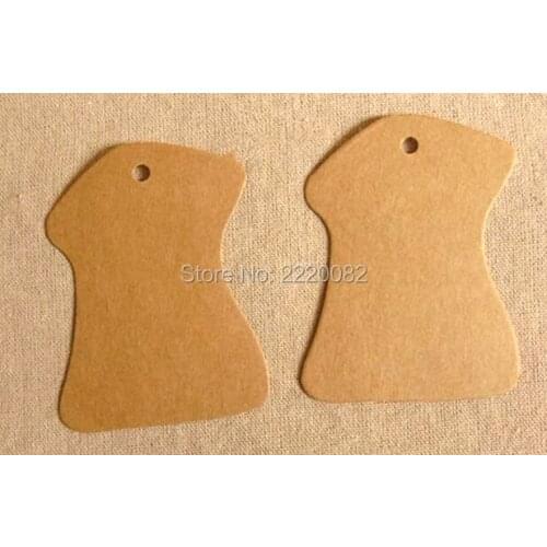 Free shipping in stock blank tag 350gsm craft pape6.5x8.5cm 200 pcs a lot gift tag/paper card hang label/art shape tag