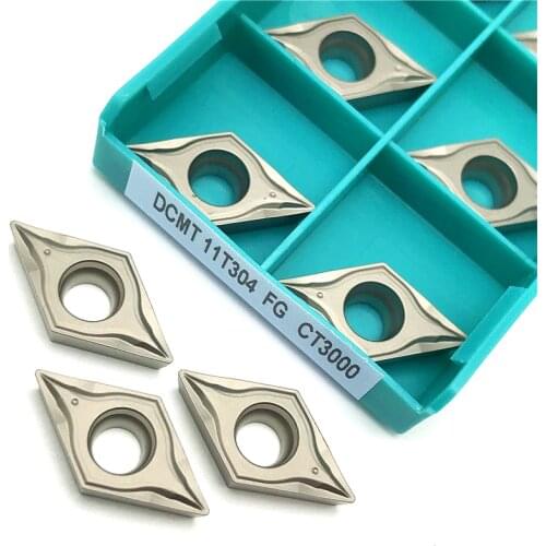 Cermet insert DCMT11T304 FG Carbide ceramic turning tool CNC lathe tool dcmt 11t304 turning insert Machining steel for polishing