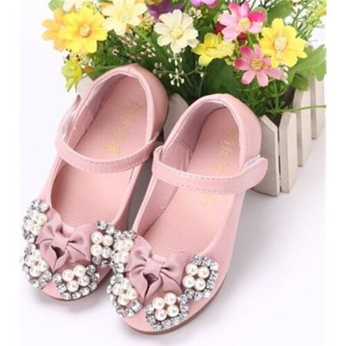 Childrens Casual Shoes for Girls Shoes Kids Leather Flats PU Flowers Leather Oxfords British Design Lace-up Snekaers for Formal
