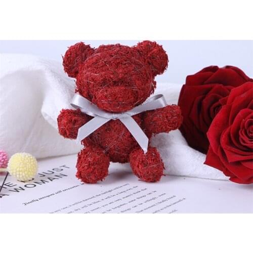 Flower Bear Bryophytes Home Decoration Preserved PlantrNatural Dried Flower Gifts Furnishing Frticles For Wedding Decoration