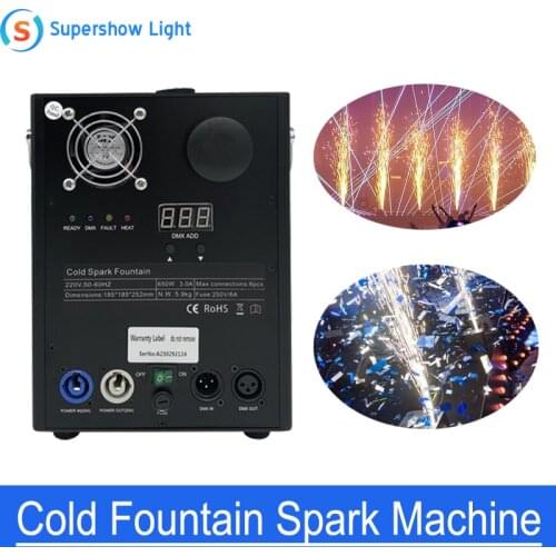 Cold Fountain Spark Machine Remote Firework Effect Dmx Sparkles Wedding Light Stage Spark Fountain Cold Pyrotechnics