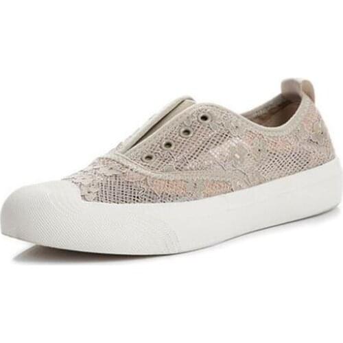 Best Sale 2020 New Summer Cool Breathable Lace Women Shoes Fashion Casual Sneaker Shoes Light Comfort Non-slip Wear Flat Shoes