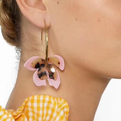 Fashion Bohemian Butterfly Maple Leaf Earrings For Women New Summer Flower-Shaped Plant Earrings Jewelry Gift Accessories