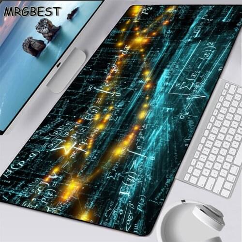 MRGBEST 2020 New Anime Design Blackboard Math Durable Rubber Large Waterproof Mouse Pad Lockedge Mat Size Is 400x900x4mm Xxl