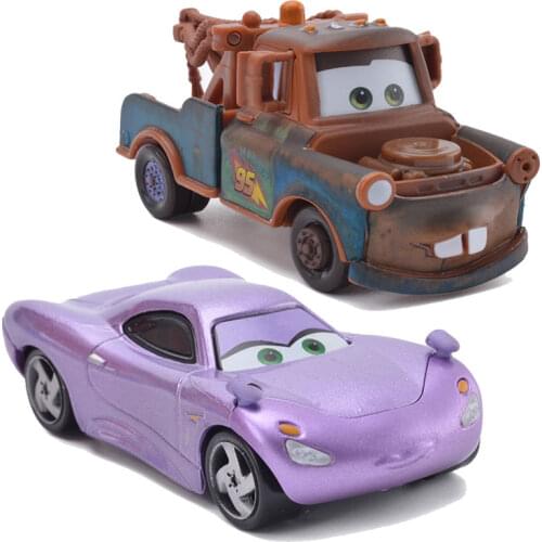 1:55 Diecast Vehicles Disney Pixar Cars 2 3 No. 95 Mater And Holly Cartoon Figures Alloy Toys Cars Best Gifts
