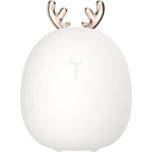Lovely Rabbit Ear Night Light USB Silicone LED Lamp Wireless Touch Sensor Kids Room Bedside Bedroom Living Room Decorative