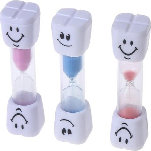 New Mini Smiling Face Sandglass Hourglass Sand Clock Timer 3 Minutes