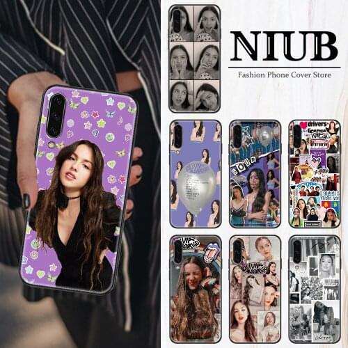 Olivia Rodrigo Sour Phone Case For Samsung Galaxy A10 A12 A20E A21S A30 A32 A40 A50 A51 A52 A70 A71 A72 A5 A6 A7 2018 black