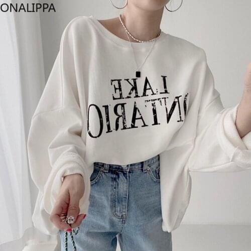 Женские толстовки с надписями Onalippa China At AliExpress