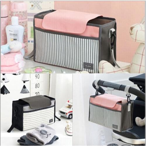 Baby Supplies Storage Stroller Organizer For Diaper Clothes Towels Straps Hanging Bag Portable Mummy Carrier Multifunctional