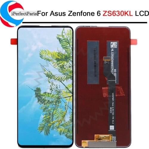 Original 6.4'' For ASUS Zenfone 6 ZS630KL LCD I01WD Display Touch Screen Digitizer Sensor Assembly For ASUS ZS630KL LCD