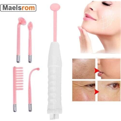 Portable High Frequency Wand Electrotherapy Acne Spot Treatment Skin Tightening Dark Circle Wrinkle Removal Beauty Salon Machine