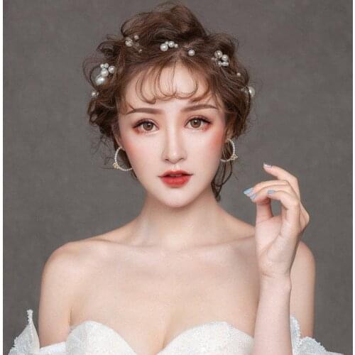 Hair Band Simple Temperament Handmade Beaded Sweet Hair Band Wedding Dress Photo Accessories LXH