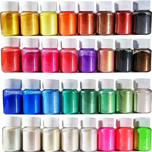 Multiple Colors Colors Aurora Resin Mica Pearlescent Pigments Colorants Resin Jewelry Making