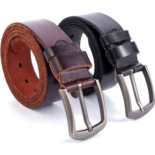 New Luxury Brand Leather Belt Designer Belts Men Pin Buckle Black Business Trouser Strap Cinturones Hombre Cinto Jeans Luxury