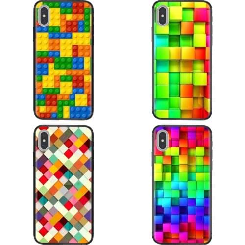 Incible Cell Phone Case Capa Blocks Rainbow 3d Graphics Cubes For Huawei P50 P40 P30 P20 P10 Lite E Plus Pro P Smart Z 2019