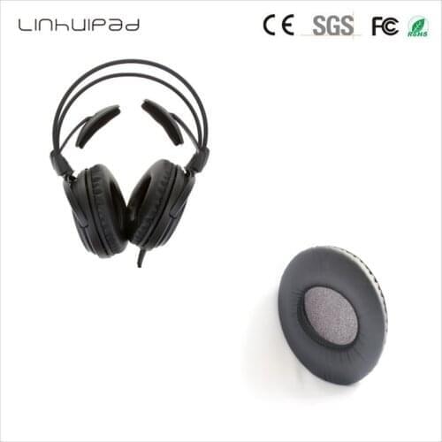 Linhuipadpad 1 pairs Protein leather Replacement Cushion Ear Pads For Audio Technica ATH A500 A500X A700 A900 A950LP headset