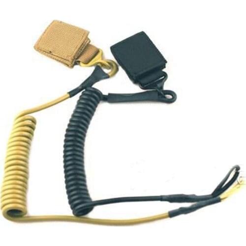 Molle tactical Safety System Outdoor Belt CS Backpack Accessories Retractable Cord Safety Rope Gun Rifle Pistol Sling