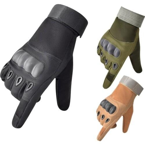 Tactical Gloves Men Riding Cycling Moto Army Military Outdoor Sports Full Finger Mens Gloves Armor Protection Shell Gloves