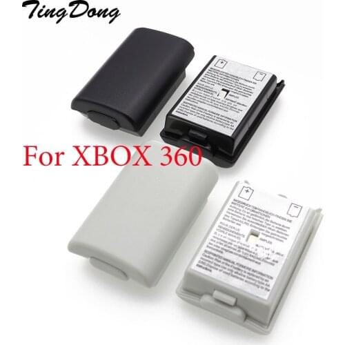 TingDong 100Pcs For Xbox 360 Battery Case Wireless Controller Rechargeable Battery Cover For Xbox 360 With Sticker