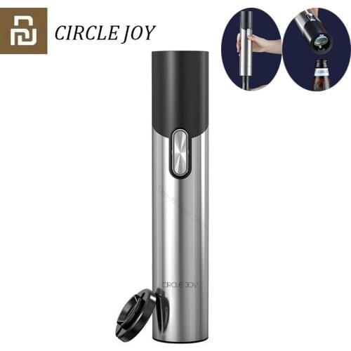 Circle Joy Wine/Beer Two-In-One Smart Corkscrew Stainless Steel Mini Portable Wine Opener Type-C Charging 8 Seconds Quickly Open