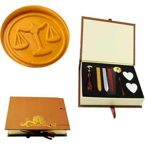 Libra Balance Wax Seal Stamp Wedding Invitations Gift Set Kit