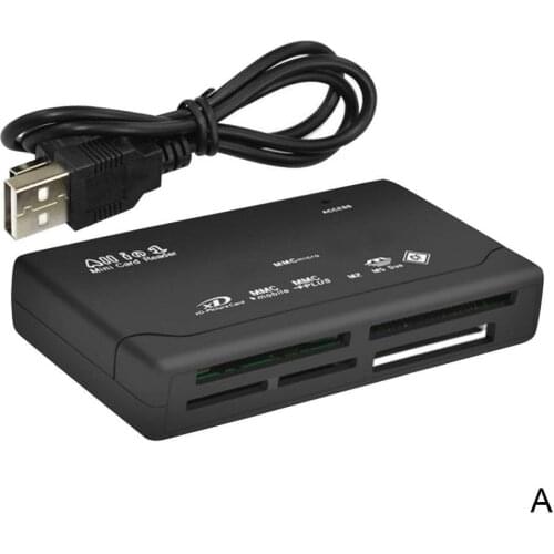 All in USB 2.0 USB External Floppy Bay Front Panel CF Card w/ Internal SDHC TF Memory Reader USB Micro Port SD K1W8 XD H1R9