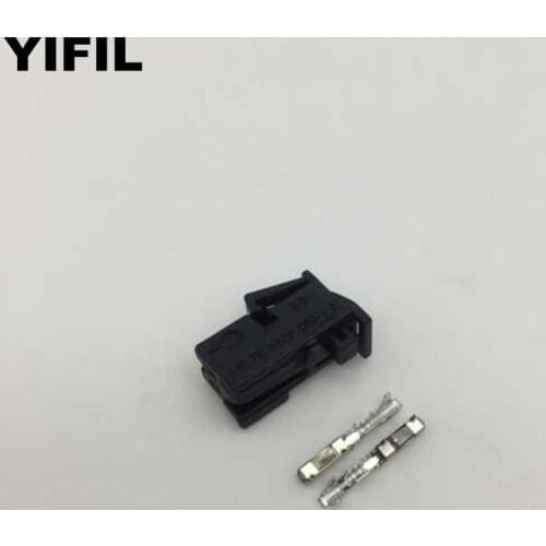 10pcs/lot 2 Pin/Way Modified Harness Connector Plug Socket Housing With Terminal For Mercedes-Benz 0375455928 037 545 59 28