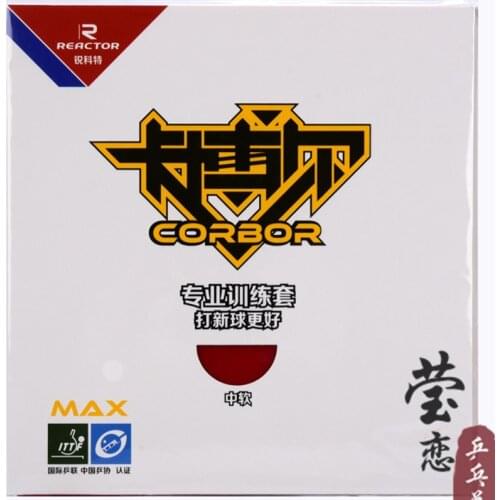 2x Reactor new Corbor (Loop + Attack) Pips-in Table Tennis rubber With Sponge professional training rubber