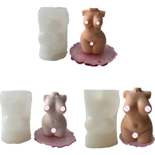 3D Women Body Candle Epoxy Resin Mold Plaster Silicone Mould DIY Crafts Jewelry Ornaments Home Decorations Casting Tools