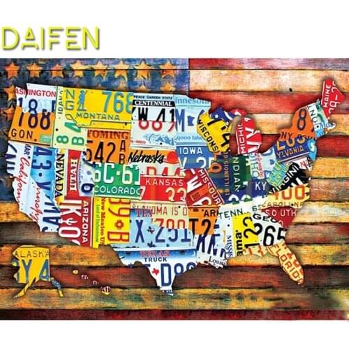 DIY 3D Diamond mosaic Full Square Diamond painting Cross stitch License Plate Blackboard Full Round Diamond embroidery License