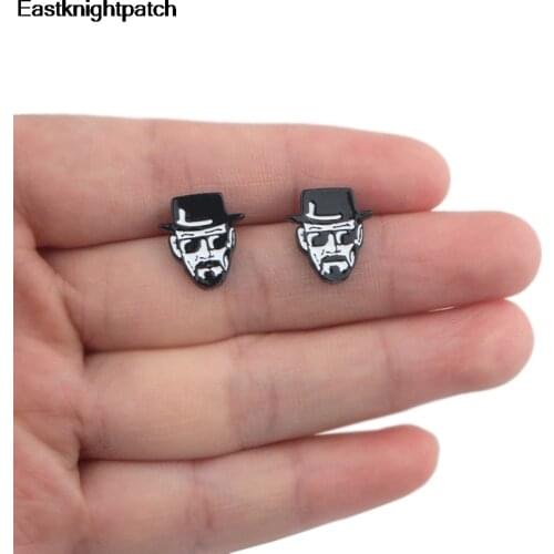 E1614 Cartoon Breaking Bad Stud Earrings Cute Earring Children women Jewelry Stainless Steel Accessories Gift
