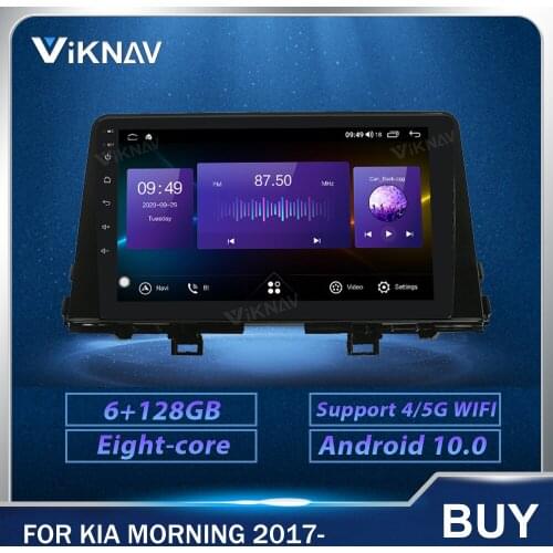 9 Inch Android Car radio GPS Navigation For Kia Morning 2017 2018 2019 2020 Car Multimedia Player Touch Screen 128G