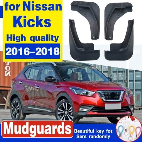 Set Molded Car Mud Flaps For Nissan Kicks 2016 - 2018 FOR Nissan Kick Mudflaps Splash Guards Mud Flap Mudguards Fender Styling